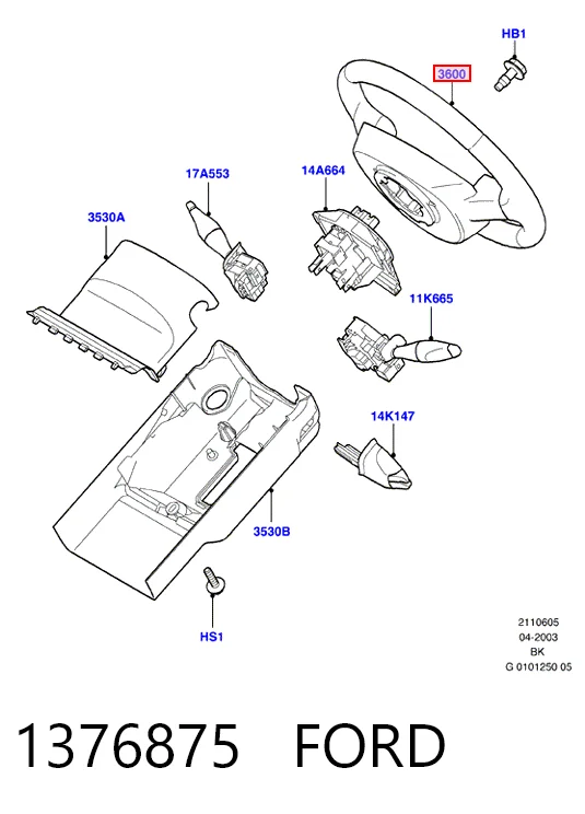 Ford Fiesta Mk5 Direksiyon fiyatları