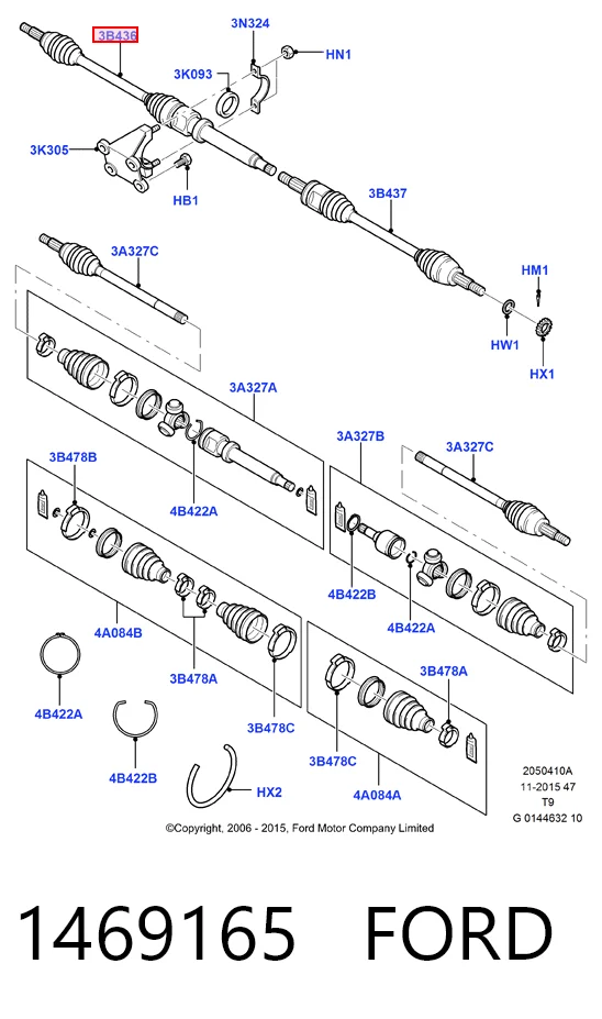 Ford Transit  Sağ aks