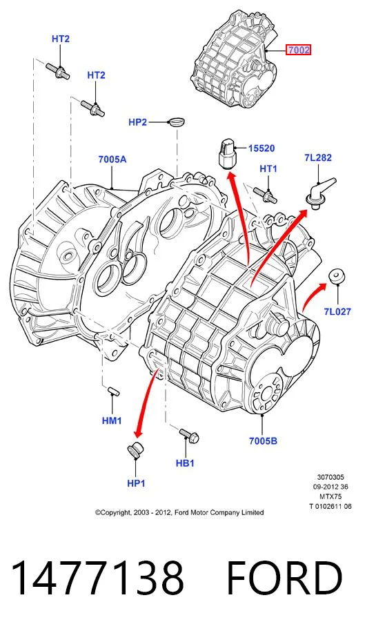 Ford Connect  (2002 - 2013) Manuel şanzıman komple fiyatı