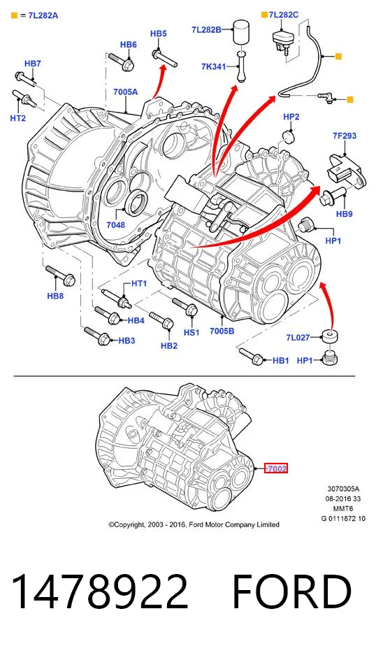 Ford Focus III Vites kutusu