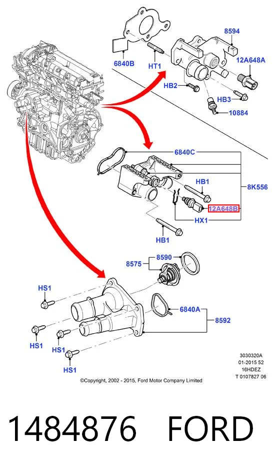 Ford Transit  Hararet sensörü Türkiye fiyatı