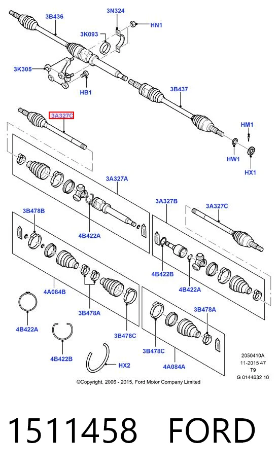 Ford Transit  (2006 - 2014) Ön aks (çekiş) fiyatı