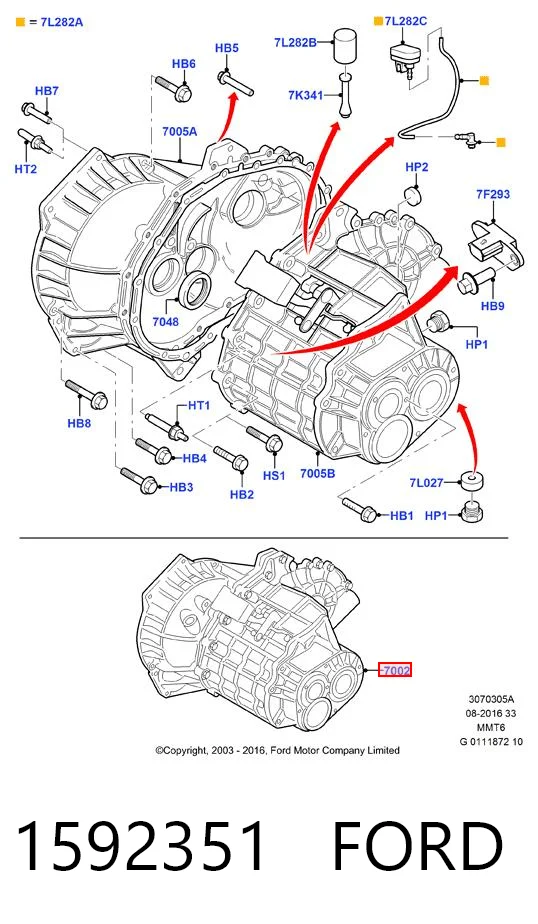 Ford Focus III Şanzıman orijinal