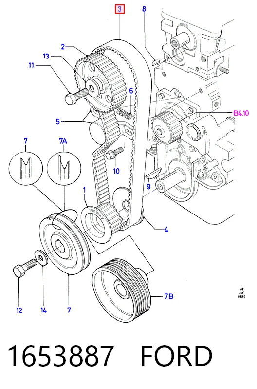 Ford Escort IV Triger kayışı Türkiye fiyatı