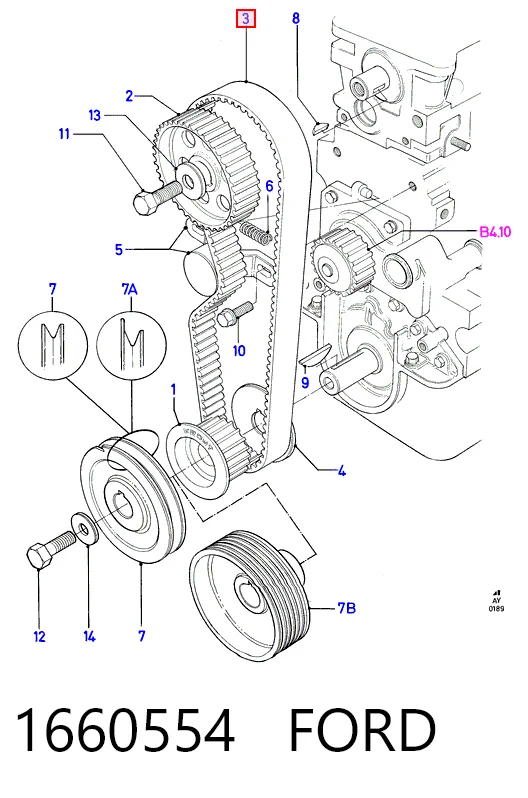Ford Escort IV (1985 - 1990) Triger kayışı çıkma