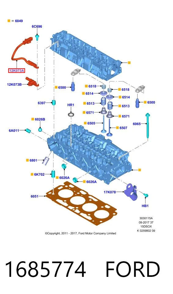 Ford Courier  Eksantrik sensörü Türkiye fiyatı