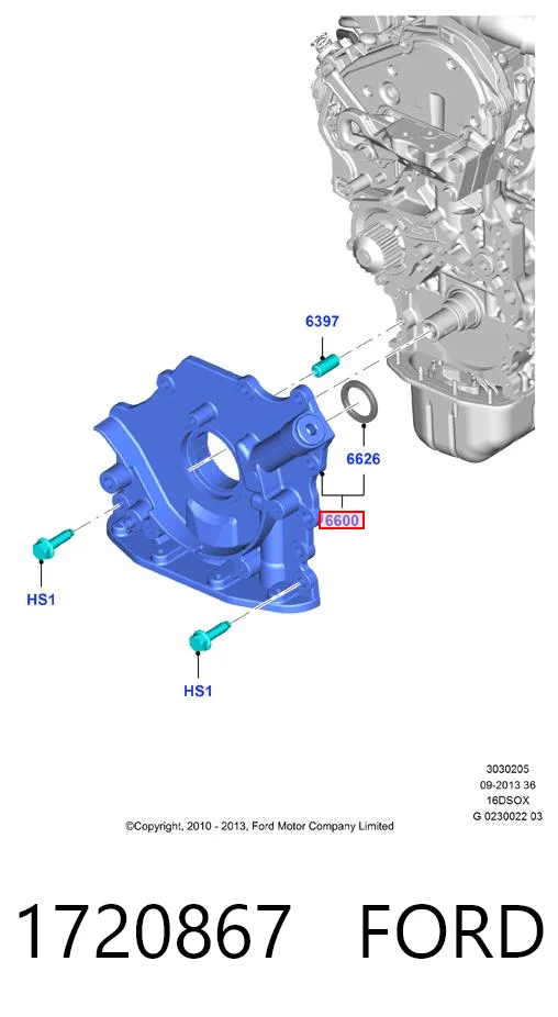 Ford Fiesta V Yağ pompası