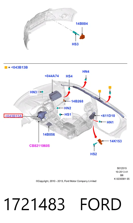 Ford Focus III Direksiyon simidi