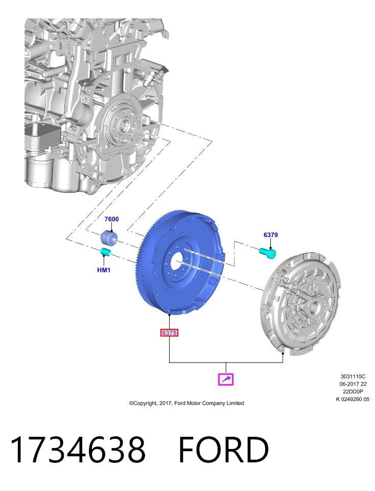 Ford Transit  (2006 - 2014) Motor volanı satın al