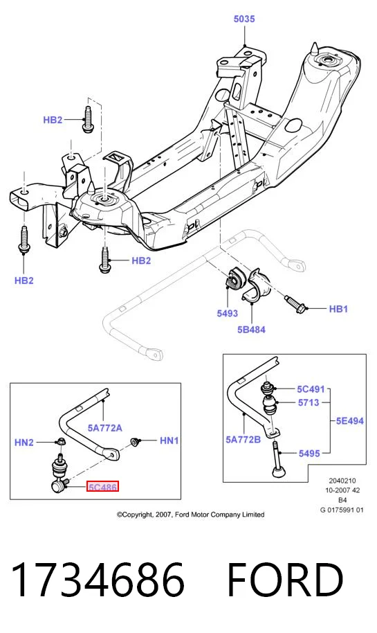 Focus II hatchback (DA, HCP, DP) (2004 - 2011) Arka askı rotu