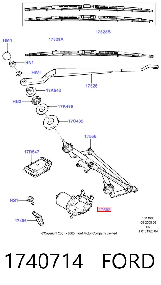 Ford Fiesta Mk5 Silecek Motoru Türkiye fiyatı