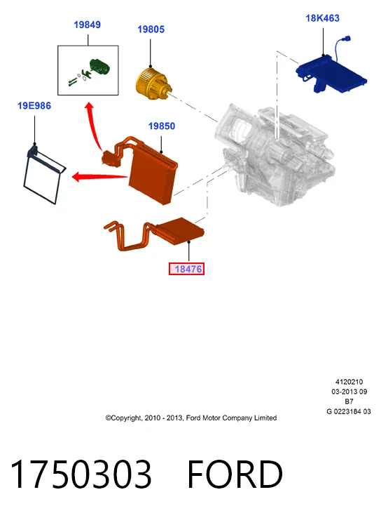 Ford Focus III (2010 - 2020) Isıtıcı radyatörü fiyatı