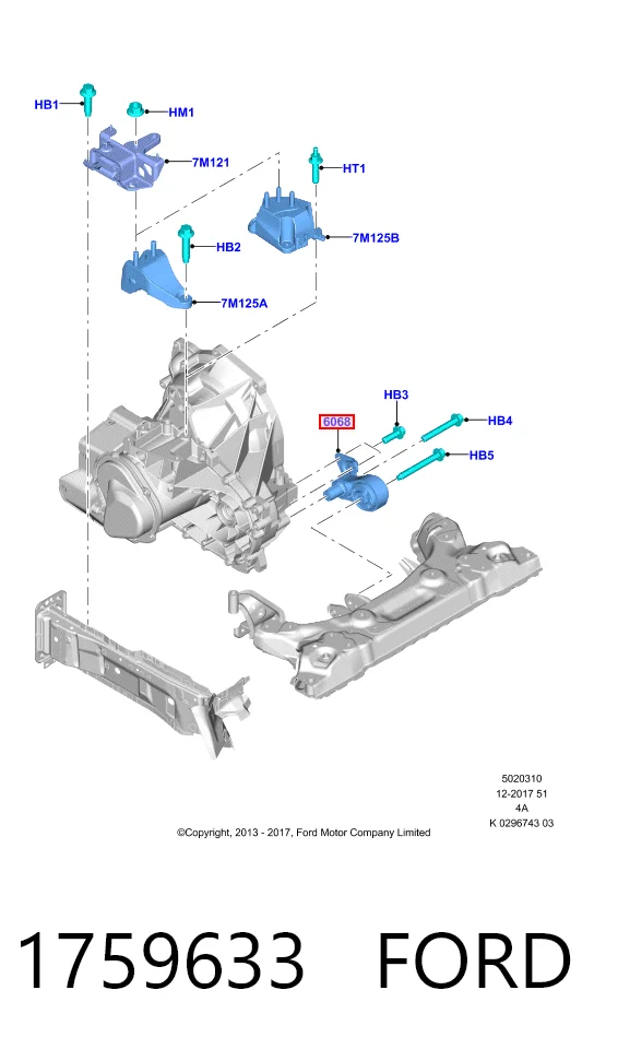 Ford Courier Transit Arka motor kulağı Türkiye fiyatı