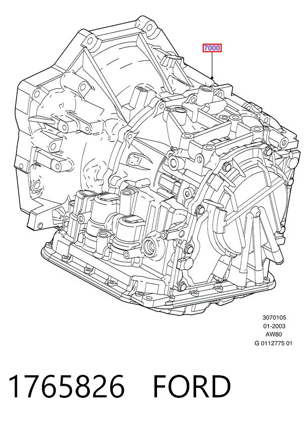 Ford Fiesta V (2001 - 2008) Otomatik şanzıman komple çıkma