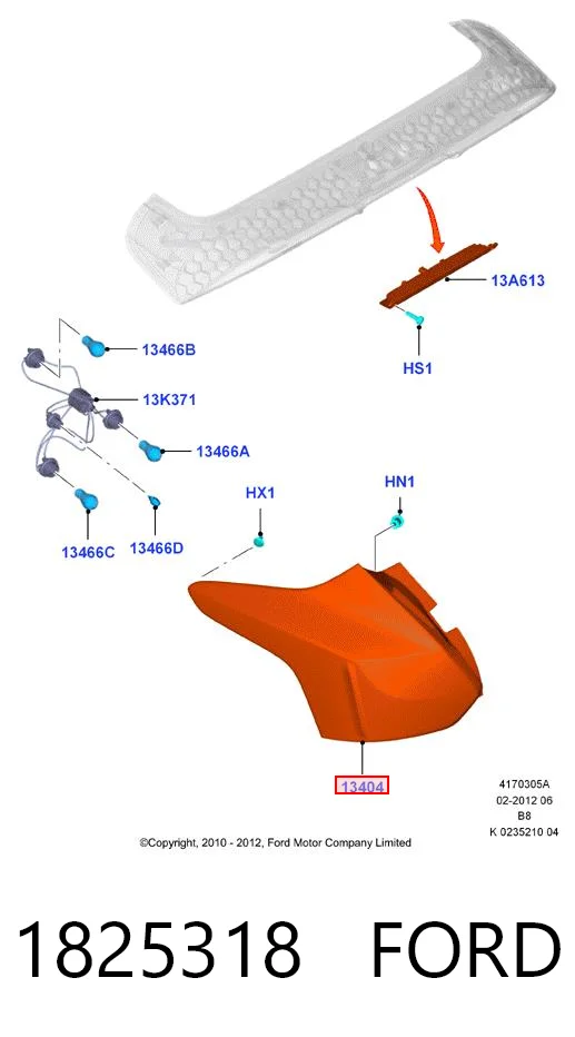 Ford Focus III (2010 - 2020) Sağ arka stop lambası fiyatları
