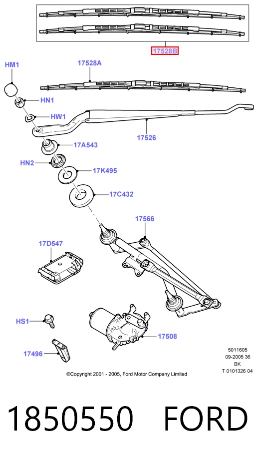 Ford Fiesta Mk5 Silecek Takım Türkiye fiyatı