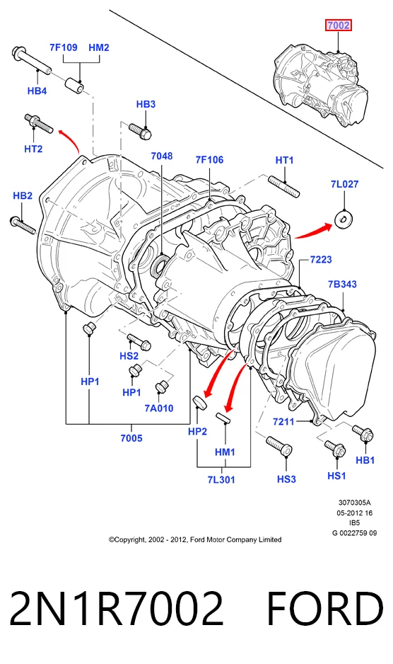 Ford Fiesta V (2001 - 2008) Manuel şanzıman komple satın al