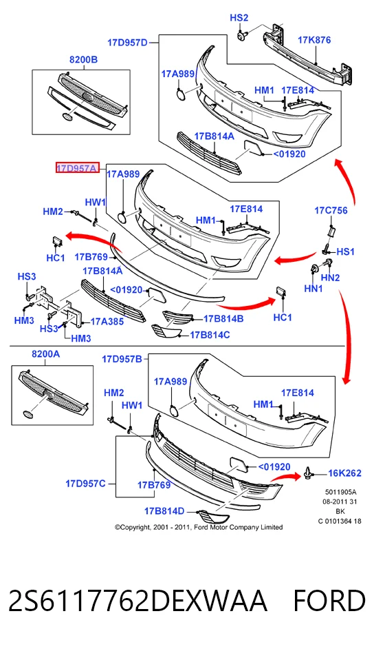 Ford Fiesta V (2001 - 2008) Ön tampon satın al