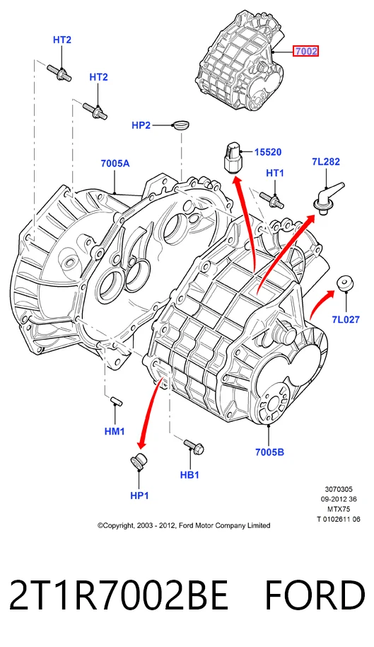 Ford Connect  Şanzıman orijinal