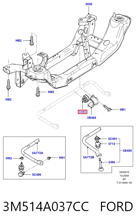 3M514A037CC Ford