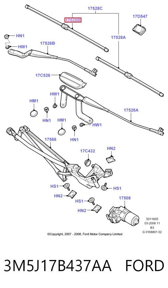 3M5J 17B437 AA Ford