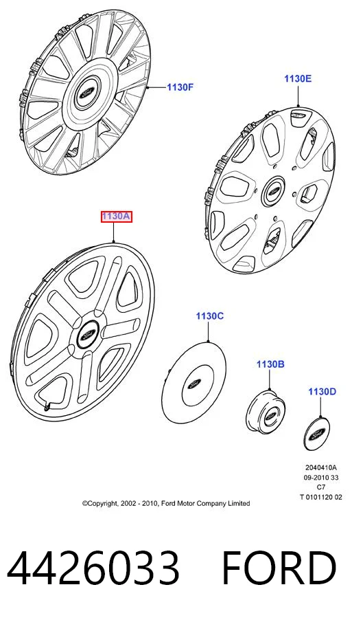 Ford Connect  Jant kapağı