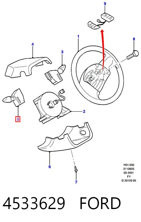 Ford Connect Kumanda Kolu Sol