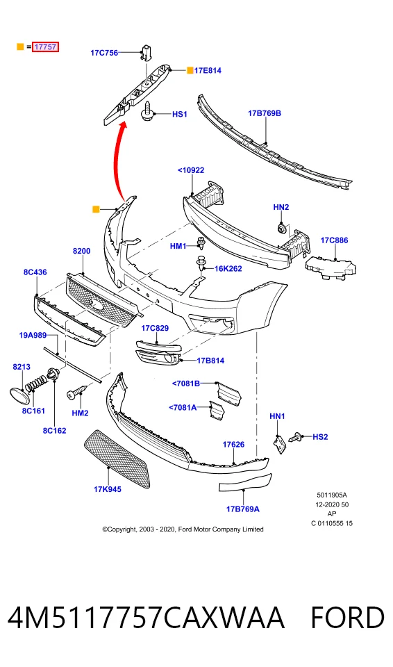 Ford Focus II Ön tampon sıfır