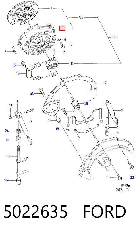 Ford Escort IV (1985 - 1990) Debriyaj baskı sacı fiyatı