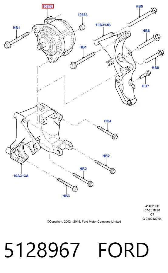 Ford Connect  Alternatör