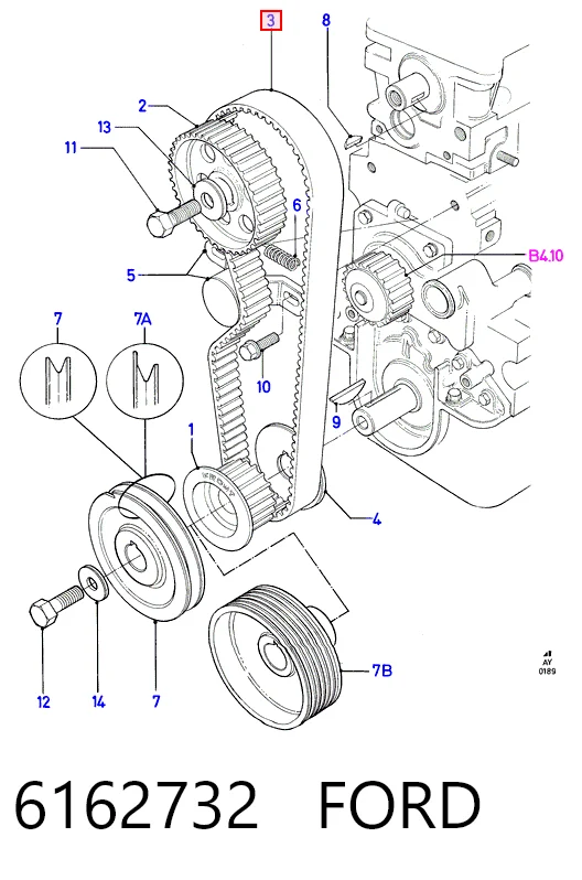 Ford Escort IV Triger kayışı fiyatı