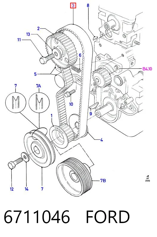 Ford Escort IV (1985 - 1990) Triger kayışı fiyatları