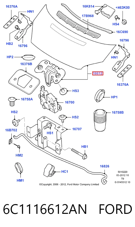 Ford Transit  (2006 - 2014) Kaput fiyatları