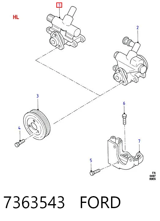 Ford Escort IV Direksiyon pompası fiyatı