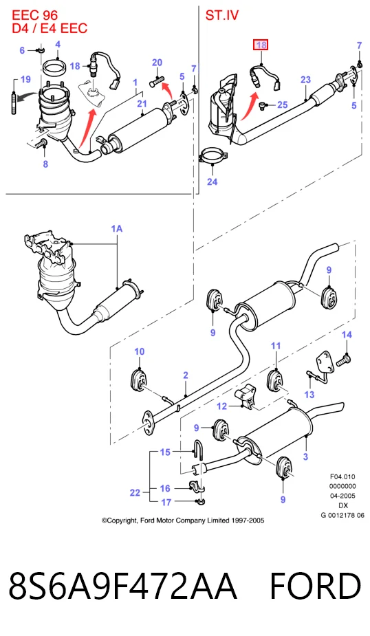 8S6A9F472AA Ford