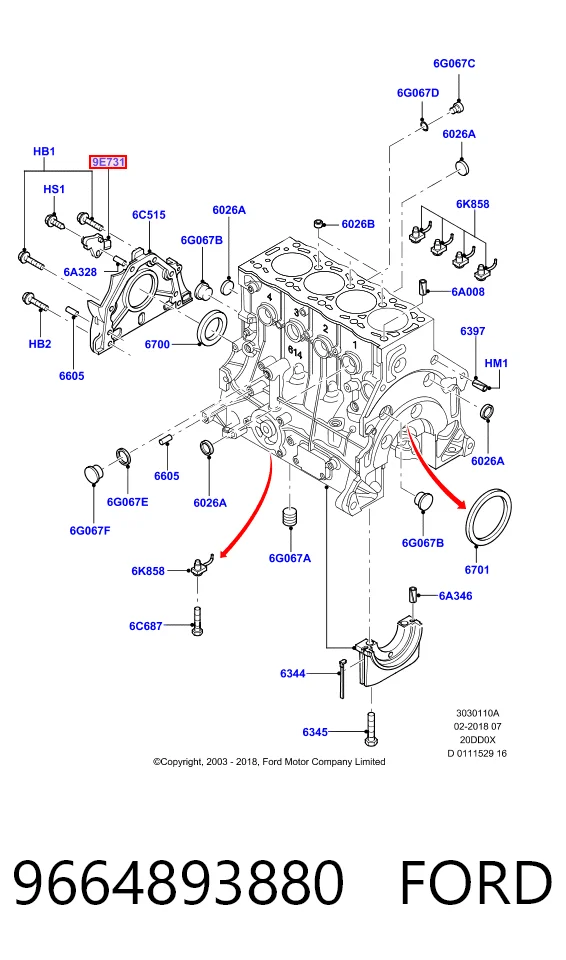 9664893880 Ford