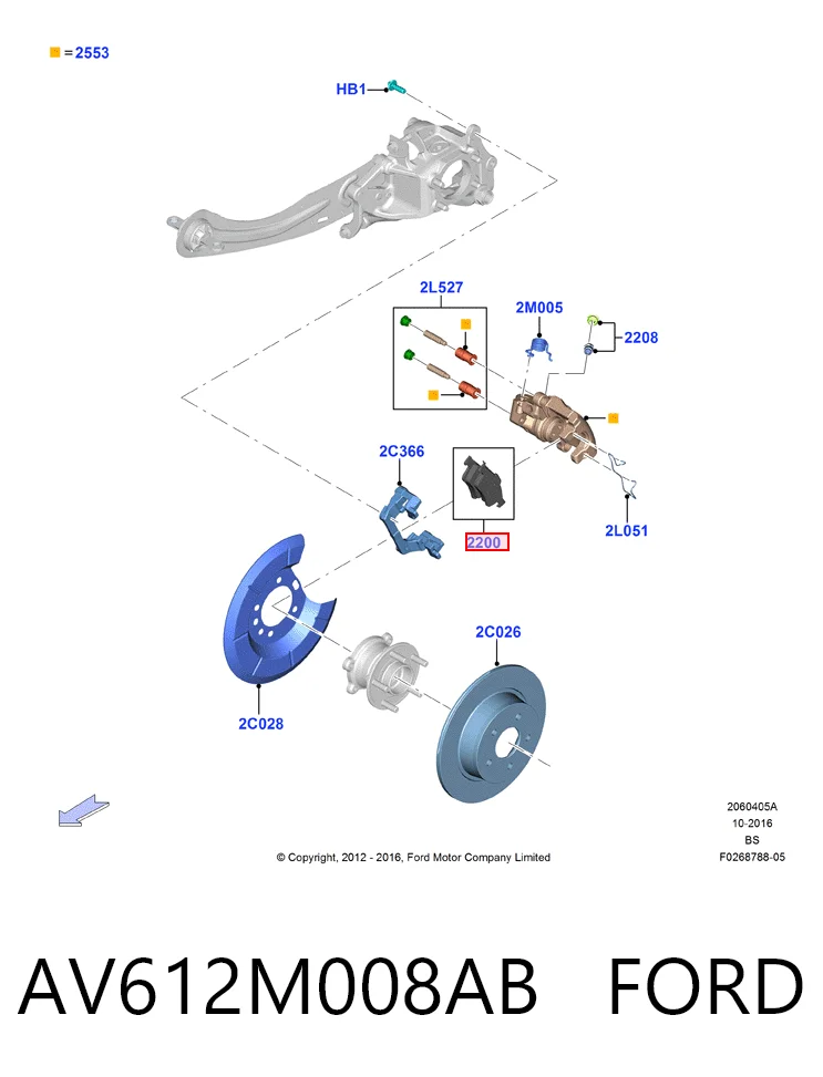 Ford Connect Arka fren balatası Türkiye fiyatı