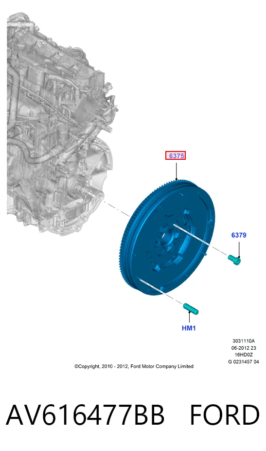 Ford Focus III (2010 - 2020) Motor volanı çıkma