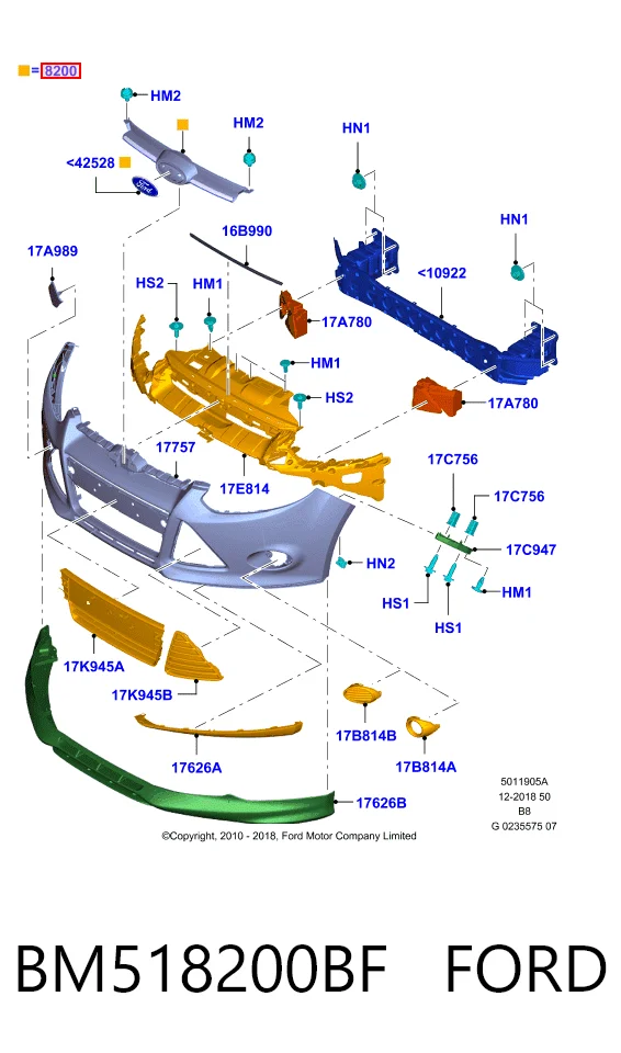 Ford Focus III Panjur orijinal