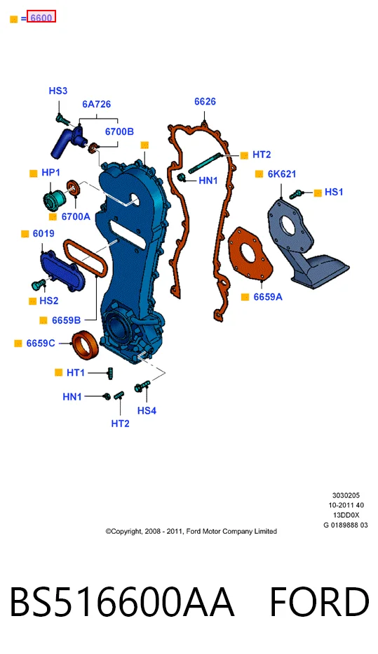 Corsa C hatchback (F08, F68) (2000 - 2006) Yağ pompası