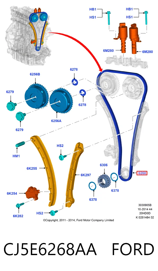 Ford Focus III (2010 - 2020) Triger zinciri satın al