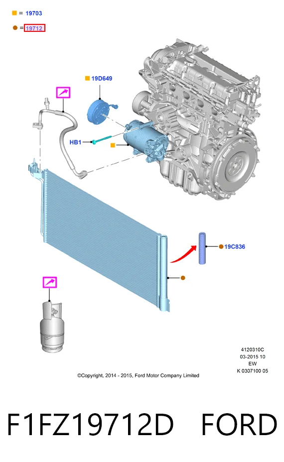 Ford Focus III Klima kondenseri Türkiye fiyatı