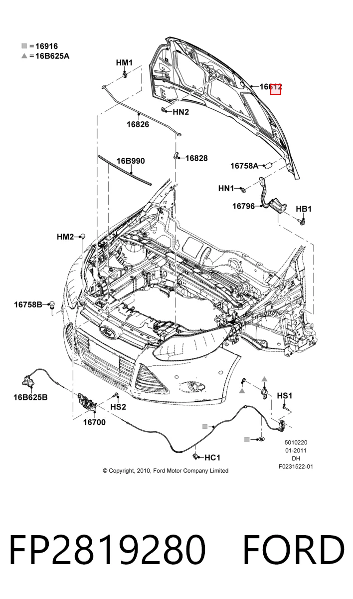 Ford Focus III (2010 - 2020) Kaput çıkma