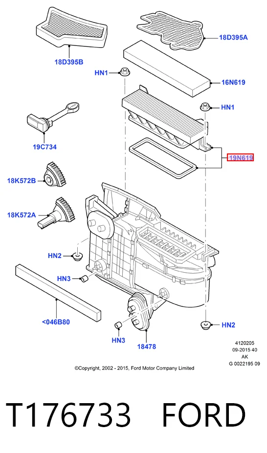 Connect van (TC7) (2002 - 2013) Polen filtresi