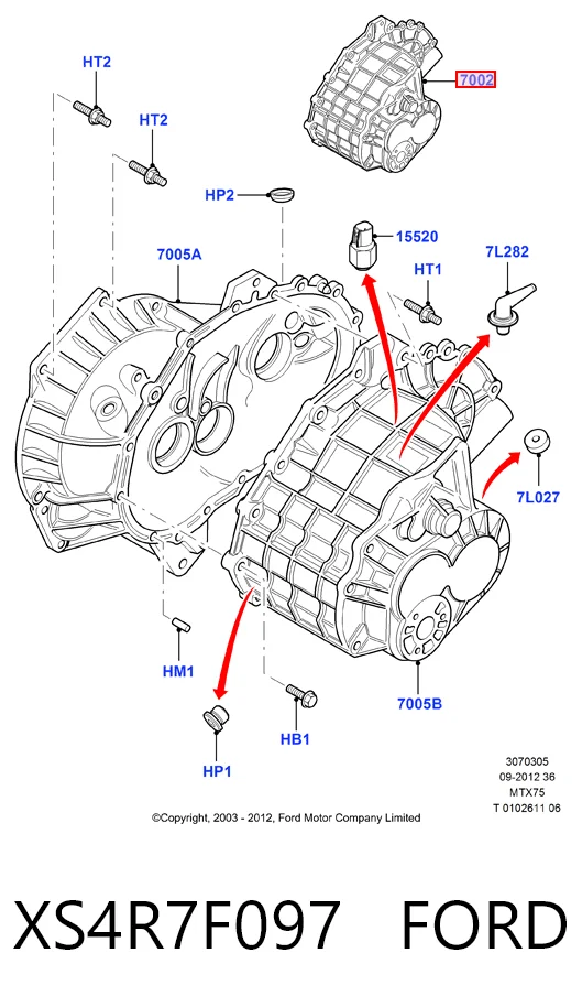 Ford Connect  (2002 - 2013) Manuel şanzıman komple 
