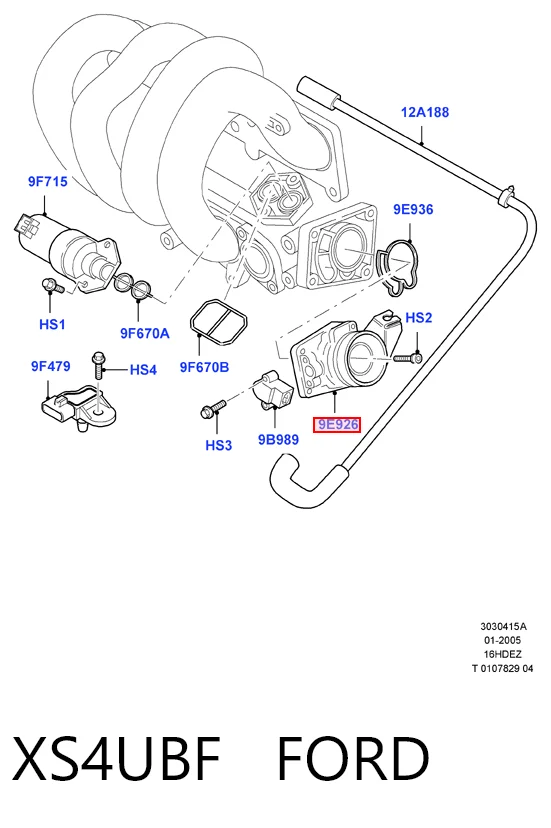 Ford Focus I (1999 - 2005) Gaz kelebeği komple satın al