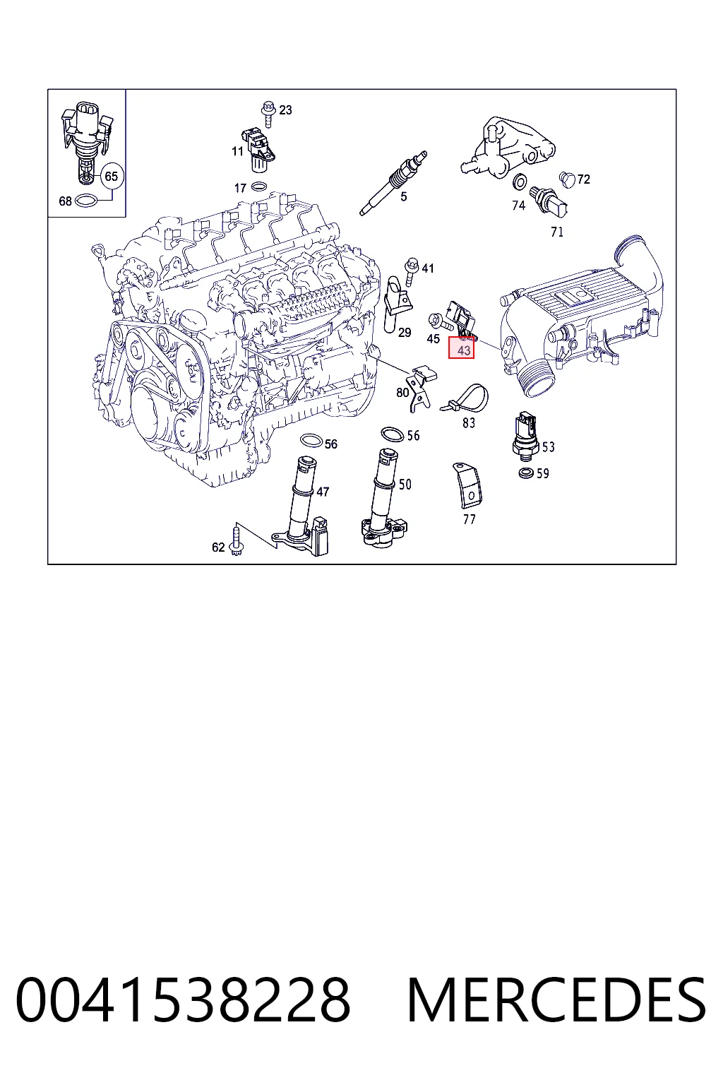 0041538228 Mercedes