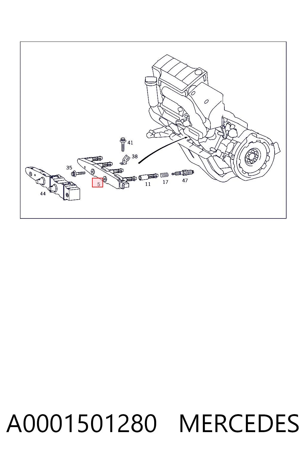 A0001501280 Mercedes