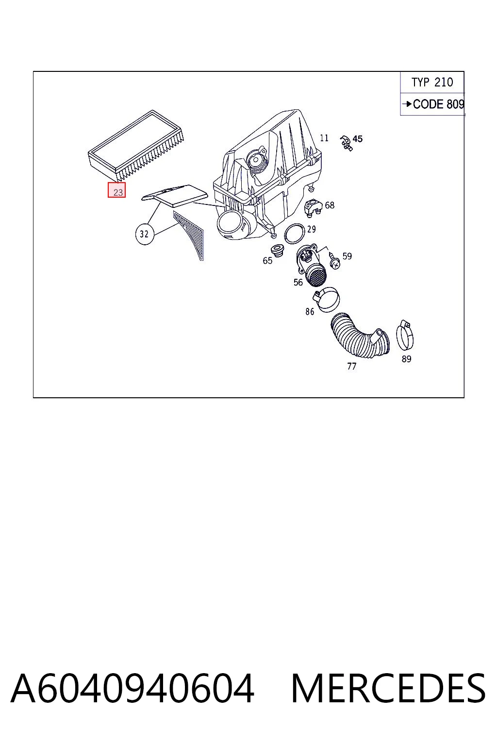 A6040940604 Mercedes