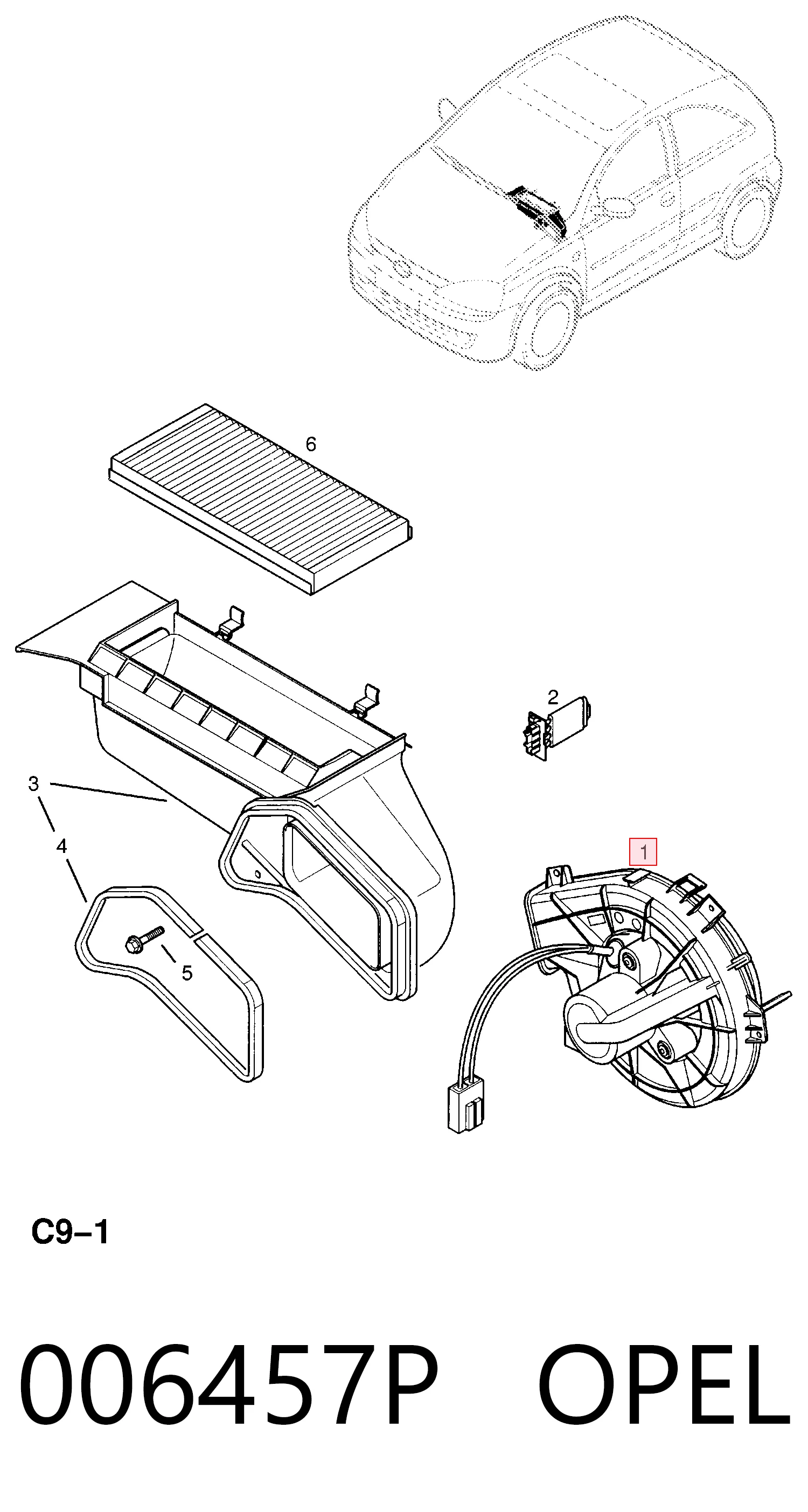 Opel Corsa  Kalorifer fan motoru Türkiye fiyatı